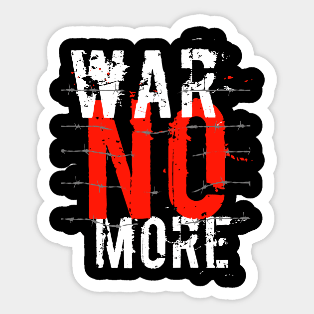 War no more Sticker by ElectricMint